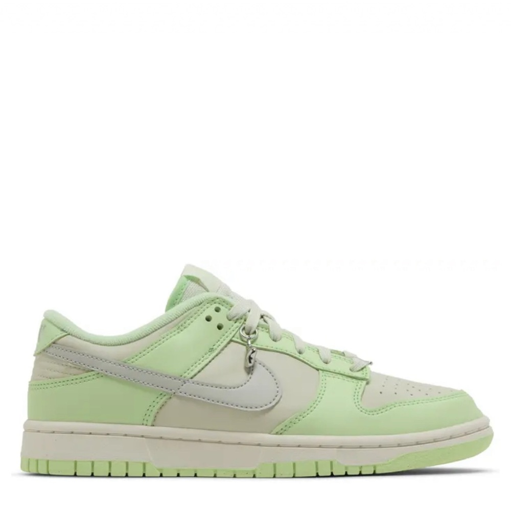 Nike Lime and Beige Low-Top Sneakers